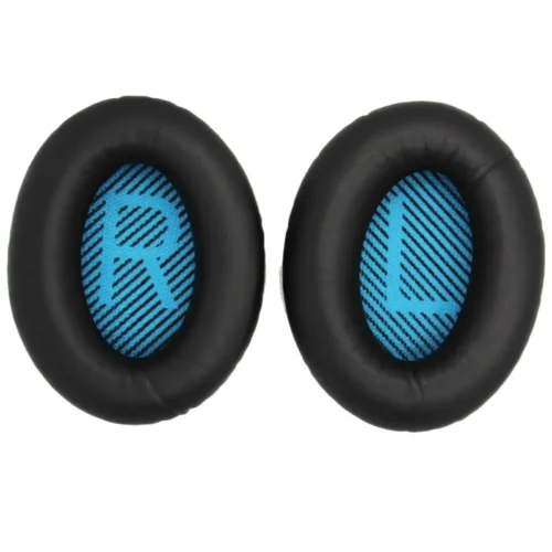 Coussinets en Cuir de Protéine pour Bose QuietComfort 35 (QC35) - Noir